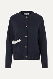 Stine Goya Crewneck Button-up Cardigan Knit Lucky Horse