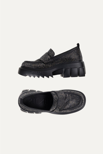 Stine Goya Crystalized Loafer Footwear Black