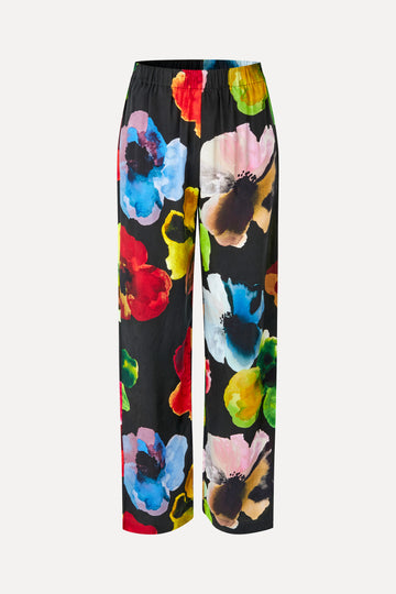 Stine Goya Elasticated Long Pants Pants Watercolor Bloom