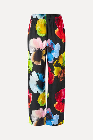 Stine Goya Elasticated Long Pants Pants Watercolor Bloom