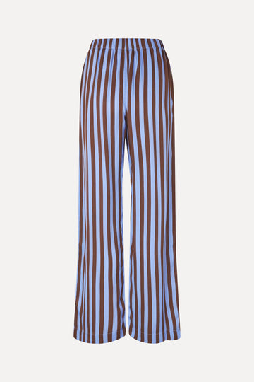 Stine Goya Elasticated Long Pants Pants Embroidery Stripe