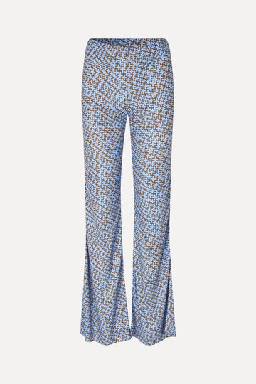 Stine Goya Elasticated Straight Long Pants Pants Graphic Weave