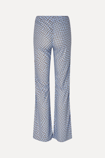 Stine Goya Elasticated Straight Long Pants Pants Graphic Weave
