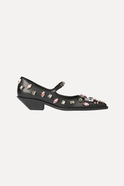 Stine Goya Embellished Mary Jane Footwear Black