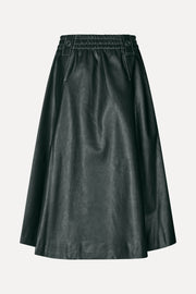 Stine Goya Gathered Waist Midi Skirt Skirt Dark Green