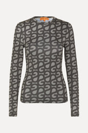 Stine Goya Juno Blouse Top SG Logo Grey