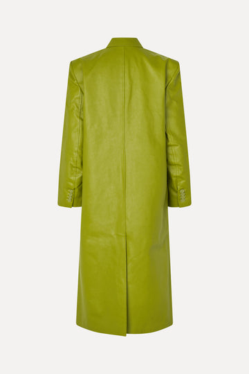 Stine Goya Long Single Breasted Coat Jacket Woodbine