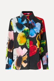 Stine Goya Long Sleeve Shirt Top Watercolor Bloom