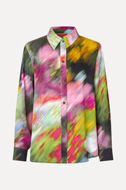 Stine Goya Long Sleeve Shirt Top Liquid Floral