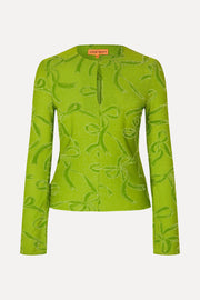 Stine Goya Long Sleeve Tie Front Top Top Ribbons