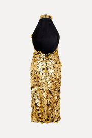 Stine Goya Mollie Dress Dress Golden Metallic 3D Flowers