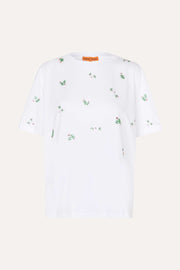 Stine Goya Oversize Short Sleeve T-Shirt Top Wild Flower Beads