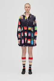 Stine Goya Pullover Parka Dress Dress Refugios