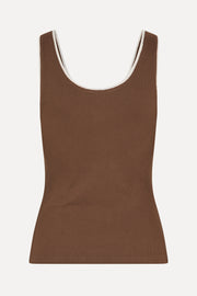 Stine Goya Rib Tank Top Top Chicory Coffee