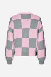 Stine Goya SGAmara Cardigan Knit Pastel Dusk Check
