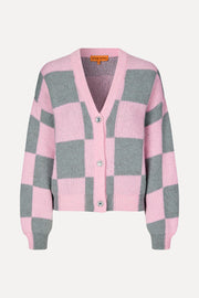 Stine Goya SGAmara Cardigan Knit Pastel Dusk Check