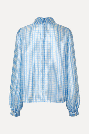 Stine Goya SGAshley Blouse Top Blue Check