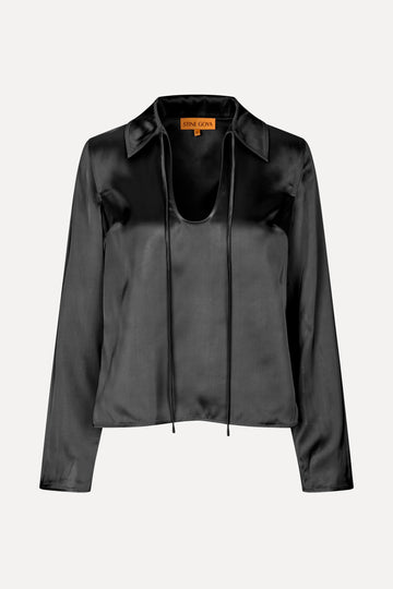 Stine Goya SGKlive Blouse Top Jet Black