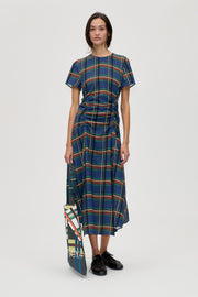 Stine Goya Short Sleeve Gathered Midi Dress Dress Crosschecks