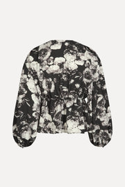 Stine Goya Toni Blouse Top Metalized Peonies