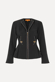 Stine Goya Zip-up Jacket w/Adjustable Waist Jacket Jet Black