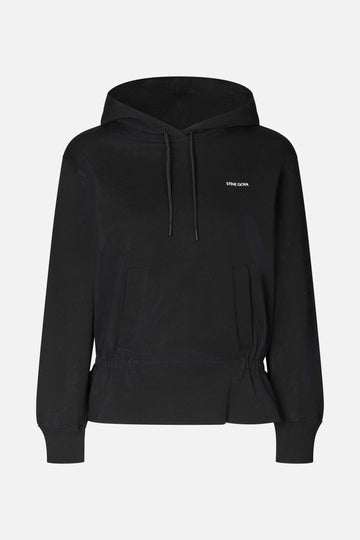 Stine Goya Cinched Waist Sweatshirt Top Black