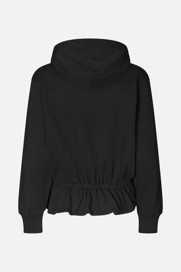 Stine Goya Cinched Waist Sweatshirt Top Black