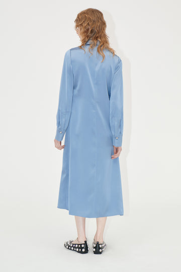 Stine Goya Collared Midi Dress Dress Infinity Blue