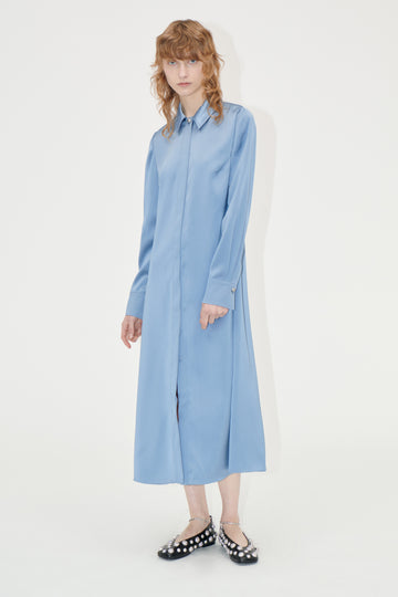Stine Goya Collared Midi Dress Dress Infinity Blue