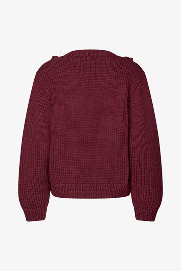 Stine Goya Crewneck Jumper Knit Flower Relief