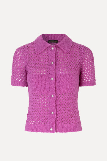 Stine Goya Darcy Top Knit Fuschia