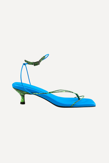Stine Goya Delphine Heels Footwear Mint Snake