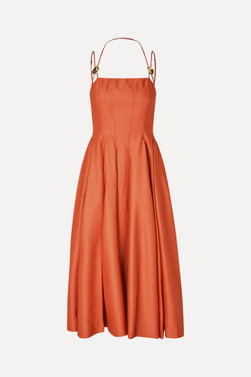 Stine Goya Double Strap High-Volume Dress Dress Mecca Orange