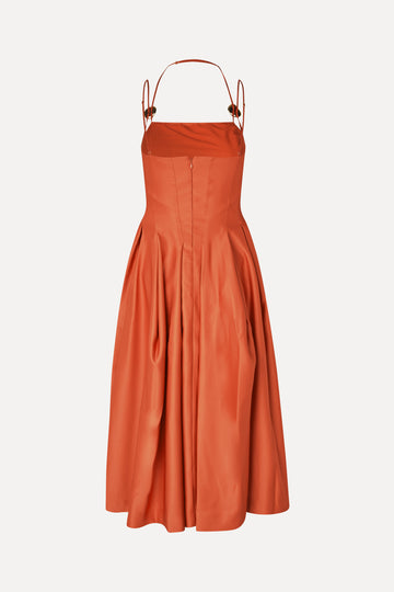 Stine Goya Double Strap High-Volume Dress Dress Mecca Orange