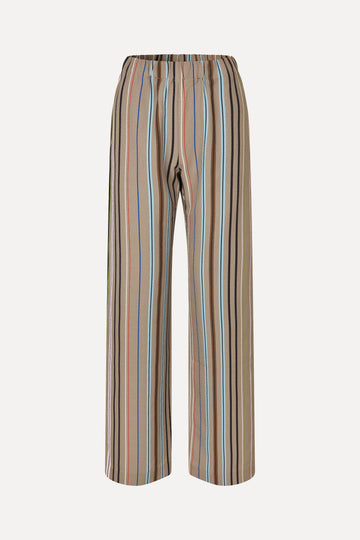 Stine Goya Elasticated Long Pants Pants Multi Stripe