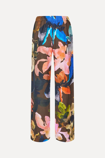 Stine Goya Elasticated Long Pants Pants Aquarelle Garden
