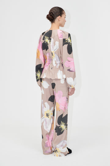 Stine Goya Elasticated Long Pants Pants Wild Flowers