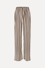 Stine Goya Elasticated Long Pants Pants Ivory Stripes