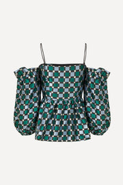 Stine Goya Elsa Blouse Top 4098 Mesh Check