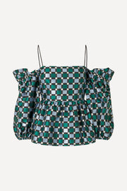 Stine Goya Elsa Blouse Top 4098 Mesh Check