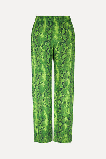 Stine Goya Fatou Pants Pants Snakeskin Green