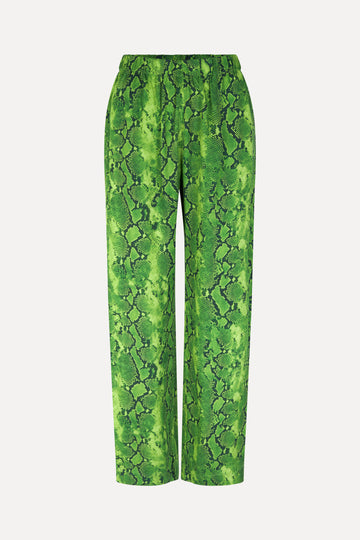 Stine Goya Fatou Pants Pants Snakeskin Green