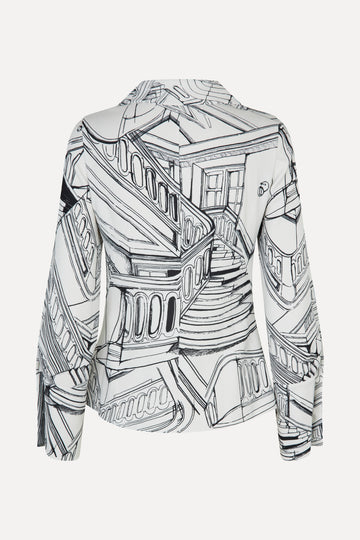 Stine Goya Fitted Long Sleeve Shirt Top Fineline Staircase