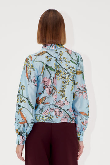 Stine Goya Gathered Long Sleeve Top Top Spring Mimosa