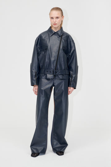 Stine Goya Hybrid Structured Pants Pants Midnight Stripes
