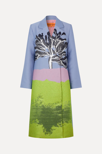 Stine Goya Long Sleeve Straight Coat Coat Tree