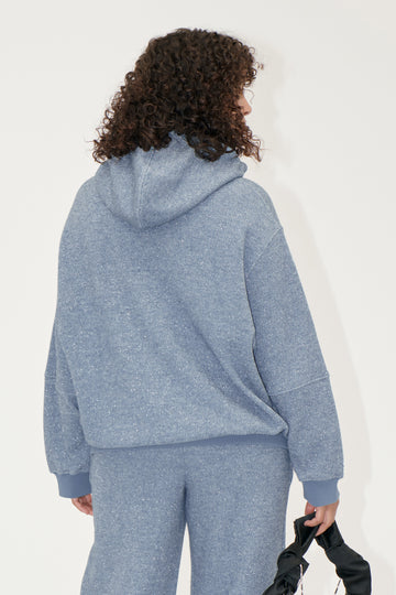 Stine Goya Oversize Casual Hoodie Top Infinity Blue