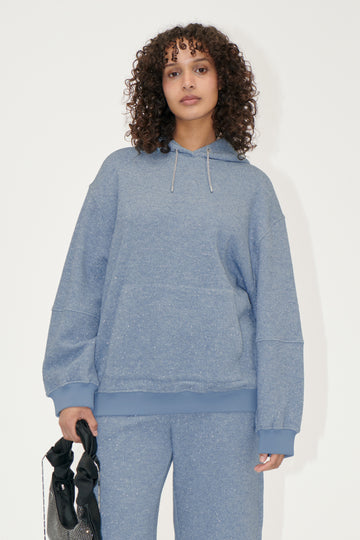 Stine Goya Oversize Casual Hoodie Top Infinity Blue