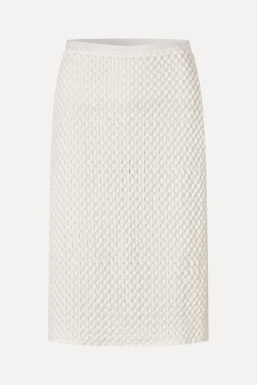 Stine Goya Pencil Elasticated Skirt Skirt White Swan