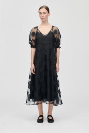 Stine Goya Puff Sleeve Long Dress Dress Dotted Black